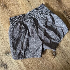 lululemon athletica Heathered Gray Athletic Shorts
